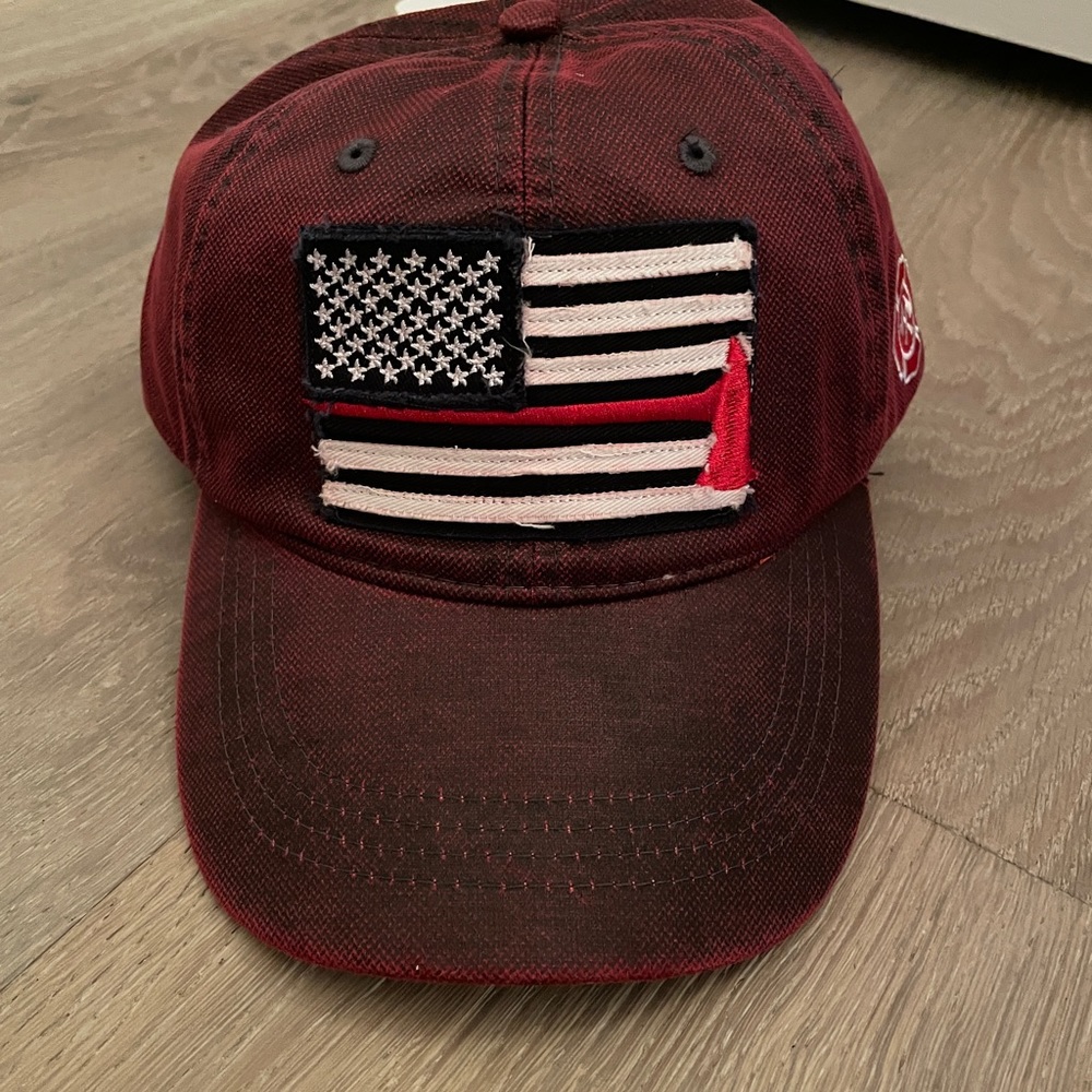 Fire Fighter American Flag hat